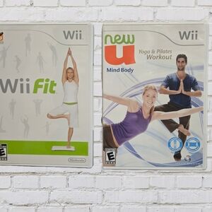 Nintendo Wii Fitness Game Bundle (Works With Wii U)